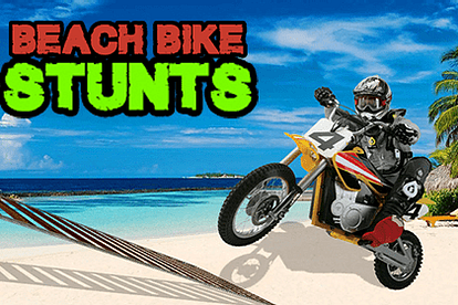 Beach Bike Stunts