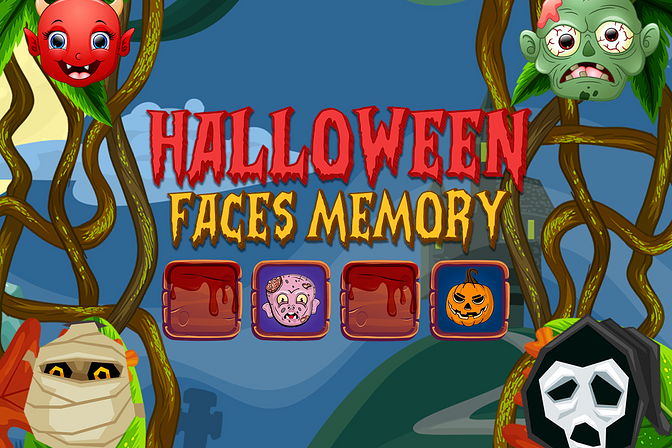 Halloween Faces Memory